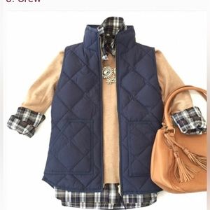 J.Crew quilted down vest